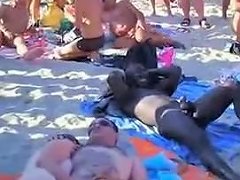 Swingers Recorded By Voyeur Beach Sex